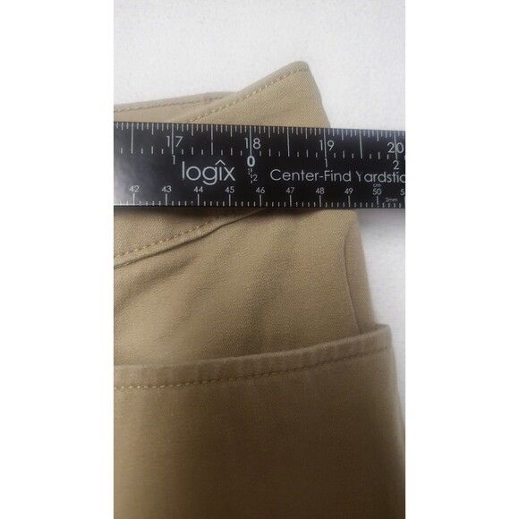 St John's Bay Women's Khaki Stretch Straight Leg Pants Size 18W EUC - Picture 4 of 7